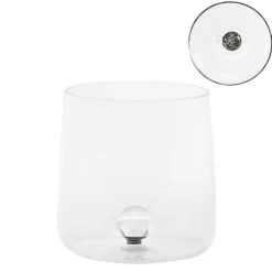 44 cl - Zafferano Bilia Caleido Bicchiere Acqua Fatto a Mano In Vetro Borosilicato Set 4 Pz