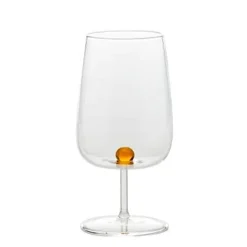 38 cl - Zafferano Bilia Calice Vino Multiuso Bilia Colorata in Vetro Borosilicato - Set 6 Pezzi