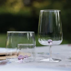 38 cl - Zafferano Bilia Calice Vino Multiuso Bilia Colorata in Vetro Borosilicato - Set 6 Pezzi