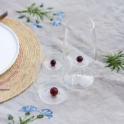 38 cl - Zafferano Bilia Calice Vino Multiuso Bilia Colorata in Vetro Borosilicato - Set 6 Pezzi