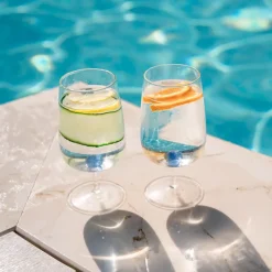 38 cl - Zafferano Bilia Calice Vino Multiuso Bilia Colorata in Vetro Borosilicato - Set 6 Pezzi