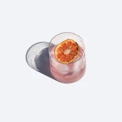 34 cl - Zafferano Chiaro Di Luna Bicchiere Whisky in Vetro Soffiato - Set 6 Pezzi