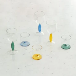 34.5 cl - Zafferano Discobolo Bicchiere Acqua In Vetro Set 4 Pz