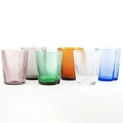 33.5 cl - Zafferano Handy Bicchiere Acqua In Vetro Set 6 Pz