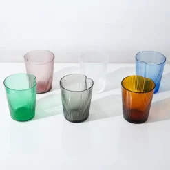 33.5 cl - Zafferano Handy Bicchiere Acqua In Vetro Set 6 Pz