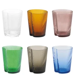 33.5 cl - Zafferano Handy Bicchiere Acqua In Vetro Set 6 Pz