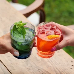 33.5 cl - Zafferano Handy Bicchiere Acqua In Vetro Set 6 Pz