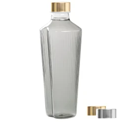 90 cl - Zafferano Handy Bottiglia Acqua Soffiata e Lavorata a Mano In Vetro Borosilicato