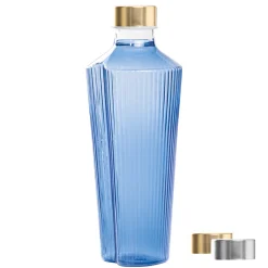 90 cl - Zafferano Handy Bottiglia Acqua Soffiata e Lavorata a Mano In Vetro Borosilicato