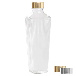 90 cl - Zafferano Handy Bottiglia Acqua Soffiata e Lavorata a Mano In Vetro Borosilicato