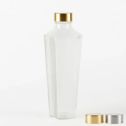 90 cl - Zafferano Handy Bottiglia Acqua Soffiata e Lavorata a Mano In Vetro Borosilicato