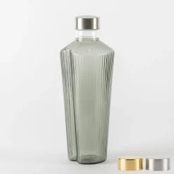 90 cl - Zafferano Handy Bottiglia Acqua Soffiata e Lavorata a Mano In Vetro Borosilicato