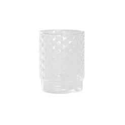 45 cl - Zafferano Isolano Bicchiere Acqua Impilabile In Vetro Borosilicato Set 4 Pz