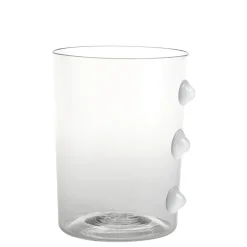 37 cl - Zafferano Petoni Bicchiere Acqua 3 Punti Verticali in Vetro Borosilicato - Set 6 Pezzi