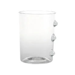 37 cl - Zafferano Petoni Bicchiere Acqua 3 Punti Verticali in Vetro Borosilicato - Set 6 Pezzi