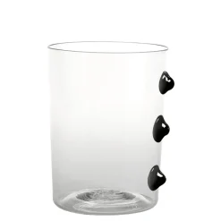 37 cl - Zafferano Petoni Bicchiere Acqua 3 Punti Verticali in Vetro Borosilicato - Set 6 Pezzi