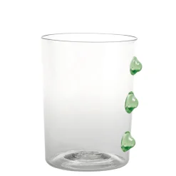37 cl - Zafferano Petoni Bicchiere Acqua 3 Punti Verticali in Vetro Borosilicato - Set 6 Pezzi