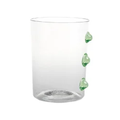 37 cl - Zafferano Petoni Bicchiere Acqua 3 Punti Verticali in Vetro Borosilicato - Set 6 Pezzi