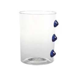 37 cl - Zafferano Petoni Bicchiere Acqua 3 Punti Verticali in Vetro Borosilicato - Set 6 Pezzi