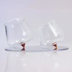 40 cl - Zafferano Pirolo Bicchiere Acqua Punta in Vetro Borosilicato - Set 6 Pezzi