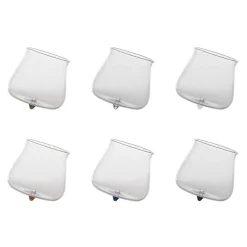 40 cl - Zafferano Pirolo Bicchiere Acqua Punta in Vetro Borosilicato - Set 6 Pezzi