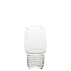 33 cl - Zafferano Righe Bicchiere Whisky Rocks In Vetro - Set 4 Pz