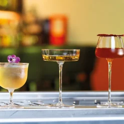 16 cl - Zafferano Sam Calice Cocktail Martini In Vetro Set 4 Pz