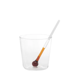 38.5 cl - Zafferano Spritzometro Bicchiere Cocktail Fatto a Mano In Vetro Borosilicato Set 2 Bicchieri e Misurino