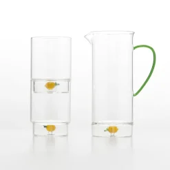 35 cl - Zafferano Teca Frutta Bicchiere Acqua In Vetro Set 6 Pz