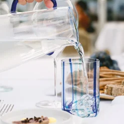 35 cl - Zafferano Tirache Bicchiere Acqua in Vetro Borosilicato - Set 6 Pezzi
