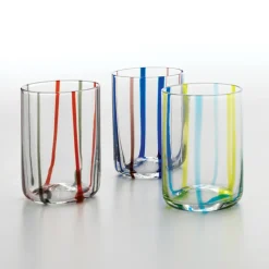 35 cl - Zafferano Tirache Bicchiere Acqua in Vetro Borosilicato - Set 6 Pezzi