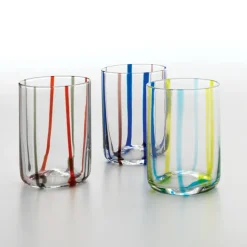 35 cl - Zafferano Tirache Bicchiere Acqua in Vetro Borosilicato - Set 6 Pezzi