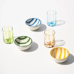 35 cl - Zafferano Tirache Bicchiere Acqua in Vetro Borosilicato - Set 6 Pezzi