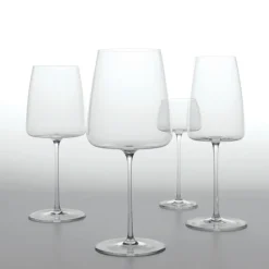 75 cl - Zafferano Ultralight Calice Vino Rosso in Vetro Fatto a Mano - Set 2 Pezzi