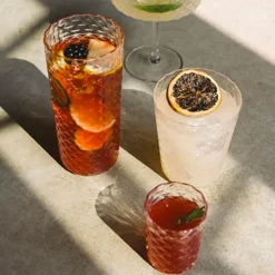 41 cl - Zafferano Veneziano Mixology Bicchiere Bibita in Vetro - Set 4 Pezzi