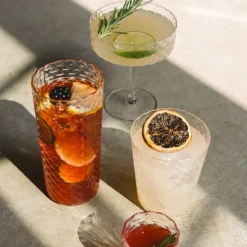33 cl - Zafferano Veneziano Mixology Bicchiere Cocktail in Vetro - Set 4 Pezzi