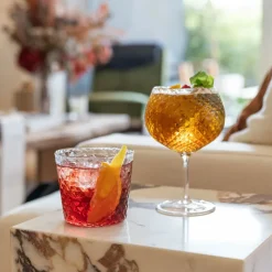 52 cl - Zafferano Veneziano Mixology Calice Gin Tonic in Vetro - Set 4 Pezzi