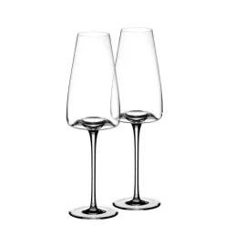 28 cl - Zieher Vision Rich Calice Flute in Vetro - Set 2 Pezzi