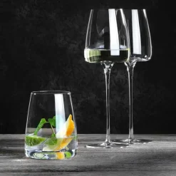 25 cl - Zieher Vision Side Bicchiere Vino in Vetro Borosilicato - Set 2 Pezzi