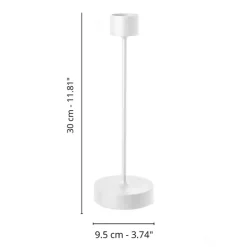 30 cm - Abert Saturno Lampada Da Tavolo Dimmerabile In Alluminio