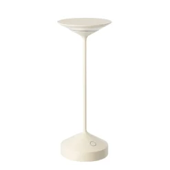 28 cm - Abert Tempo Lampada Da Tavolo Ricaricabile In Alluminio