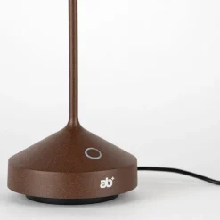28 cm - Abert Tempo Lampada Da Tavolo Ricaricabile In Alluminio