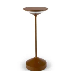 28 cm - Abert Tempo Lampada Da Tavolo Ricaricabile In Alluminio