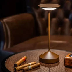 28 cm - Abert Tempo Lampada Da Tavolo Ricaricabile In Alluminio