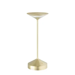 22 cm - Abert Tempo Mini Lampada Da Tavolo Ricaricabile In Alluminio