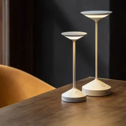 22 cm - Abert Tempo Mini Lampada Da Tavolo Ricaricabile In Alluminio