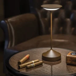 22 cm - Abert Tempo Mini Lampada Da Tavolo Ricaricabile In Alluminio