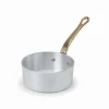 10 cm - Agnelli 1932 Servizio In Tavola Casseruolina Bassa Monoporzione In Alluminio Con Manico In Ottone