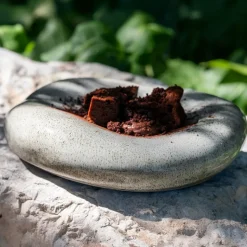 16.5 cm - Alberoshop Stone Piatto Presentazione Cuscino In Stoneware Set 4 Pz
