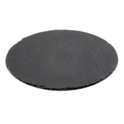 33 cm - Aps Piatto Vassoio Rotondo In Ardesia